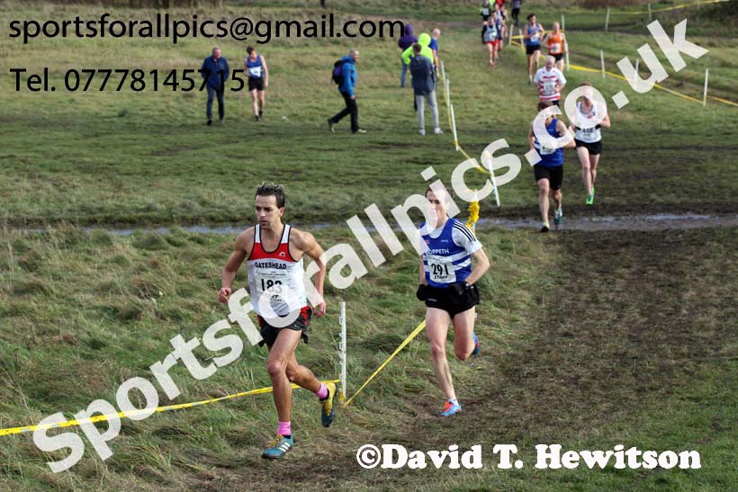 Senior mens North Eastern Cross Country, 2018 Northern Cross Country Champs., Wrekenton, Gateshead. Photo:  David T. Hewitson/Sports for All Pics